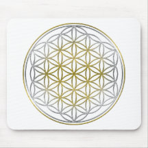 BLUME DES LEBENS/des Blume DES Lebens - zweifarbig Mousepad
