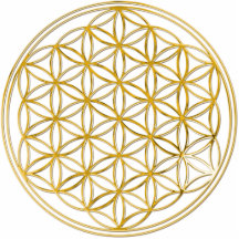 BLUME DES LEBENS - Gold Photo Statuen