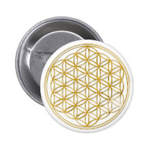 Blume des Lebens | klein Anstecknadelbutton