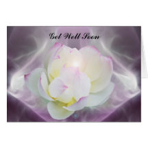 Blume des weißen Lotos Grußkarten