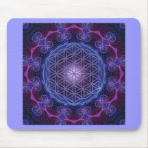 BLUME LIFE/Blume DES Lebens Quadrats des Mandala-I Mousepad