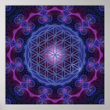BLUME LIFE/Blume DES Lebens Quadrats des Mandala-I Posterdrucke