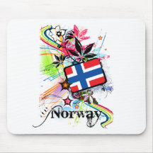 Blume Norwegen Mousepad