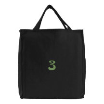 Blume Nr. 3 Bestickte Tasche
