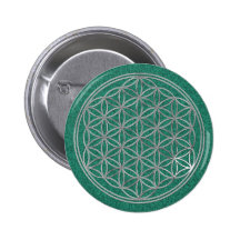 Blume von Live/von Silber Anstecknadelbutton