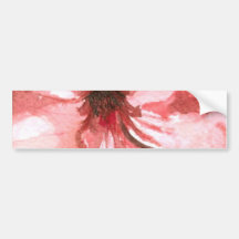 Blume, Wasserfarbe, tropisch Autosticker