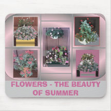 BLUMEN-BEHÄLTER, BLUMEN - DIE SCHÖNHEIT DES SOMMER MAUSPAD