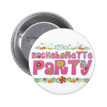 Blumen Blumenhippie-Junggeselinnen-Abschied Braut Button