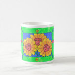 Blumen-Damen-Becher Tee Haferl