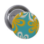Blumen-Druck Anstecknadelbutton