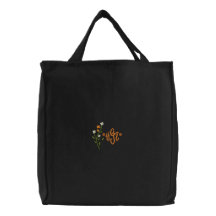 Blumen-extravagante Monogramm-Tasche