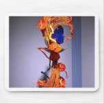 Blumen, funky Dame Mauspads
