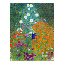 Blumen-Garten, Gustav Klimt Postkarten