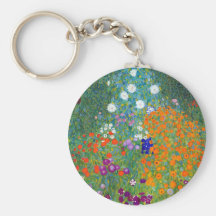 Blumen-Garten, Gustav Klimt Schlüsselanhänger
