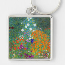 Blumen-Garten, Gustav Klimt Schlüsselanhänger