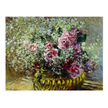 Blumen in einem Topf - Claude Monet Postkarten