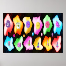 Blumen-Liebe n Feiern Posterdruck