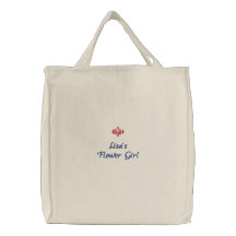 Blumen-Mädchen-Hochzeit gestickte Tasche