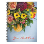 Blumen-Mittelstück-Notizbuch
