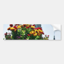 Blumen-Pflanzer-Hauben-Türme Autosticker