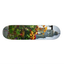 Blumen-Pflanzer-Hauben-Türme Skateboard Deck