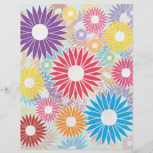 Blumen-Power-Druck Vollfarbige Flyer