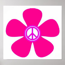 Blumen-Power-Friedenszeichen Poster