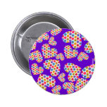 Blumen-Power-Herzen Buttons