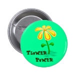 Blumen-Power-Knopf Anstecknadelbutton