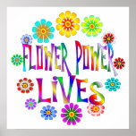 Blumen-Power-Leben Plakate