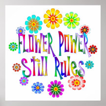 Blumen-Power-Regeln Plakatdruck