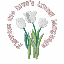 Blumen sind die wahrste Sprache der Liebe Polo Hemd