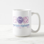 Blumen u. Herzen: Vektorkunst: Teetasse