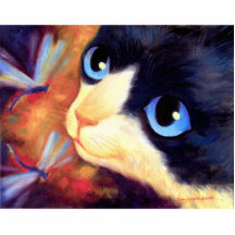Blumen und Katzen, die Kunst - multi malen Photo Skulpturen
