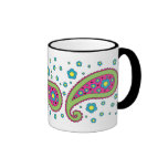 Blumen und Paisley-Becher Teetasse