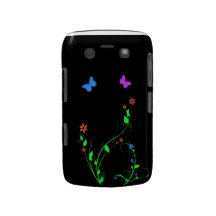 Blumen-und Schmetterlings-BlackBerry-mutiger Kaste Blackberry Case