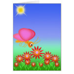 Blumeneinladungskarte