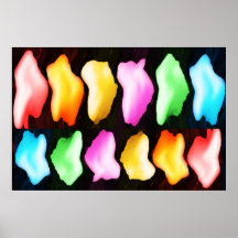 Blumeneisberge - Liebe-Regenbogen-Sammlung Plakate