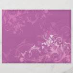 Blumenentwurf des hübschen rosa Strudels Flyer