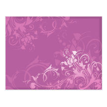 Blumenentwurf des hübschen rosa Strudels Postkarten