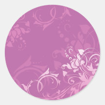 Blumenentwurf des hübschen rosa Strudels Sticker
