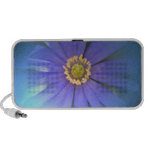 Blumengekritzel-Lautsprecher Blau-Anemone
