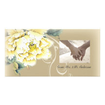 Blumenhochzeit des modernen Vintagen Frühlinges da Individuelle Foto Karten