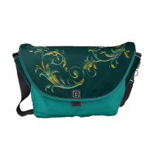 Blumenkunst-Rickshaw-Bote-Tasche Kuriertasche