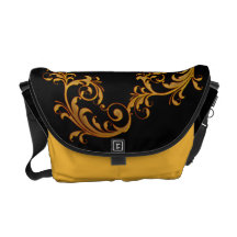 Blumenkunst-Rickshaw-Bote-Tasche Kuriertasche