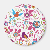Blumenmuster Magnets