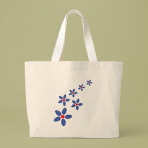 Blumenregenblau taschen