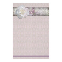 BlumenRosen-Briefpapier Personalisiertes Büropapier