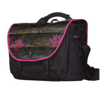 Blumensteinnatur der braunen grauen rosa laptoptaschen