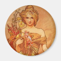 Blumenstrauß Alphonse (Alfons) Mucha Magnete